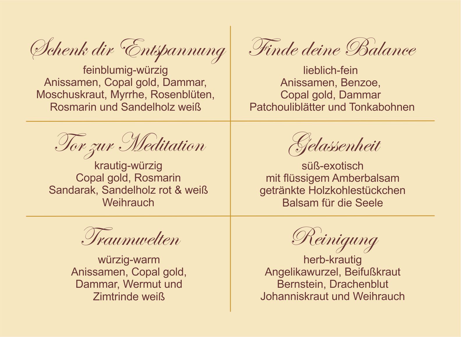 Räucherbox - Düfte für die Seele
