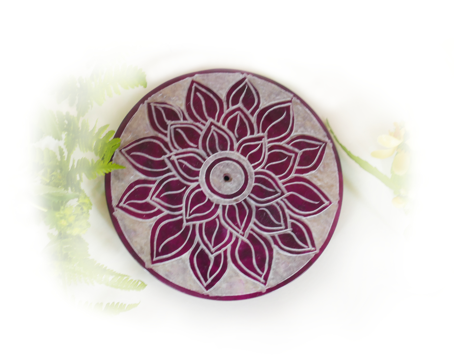 Thalia, Stäbchenhalter Speckstein purple