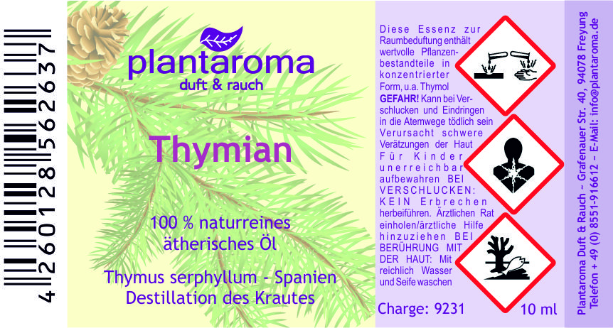 Thymian, 100 % naturreines ätherisches Öl