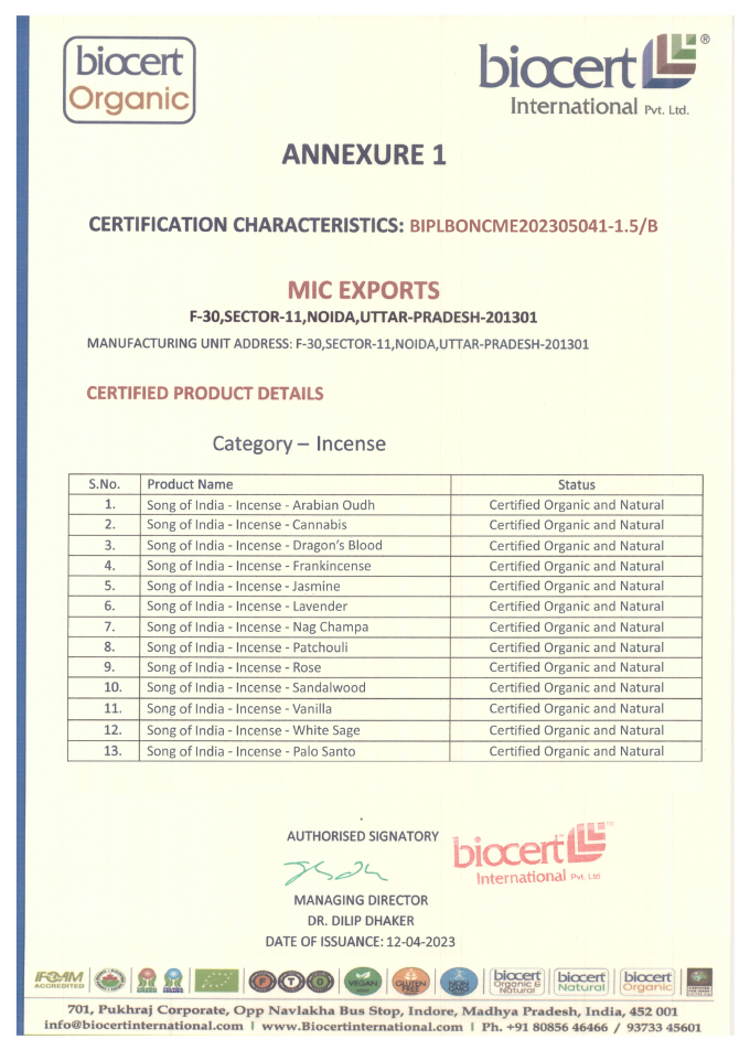 Bio Zertifikat