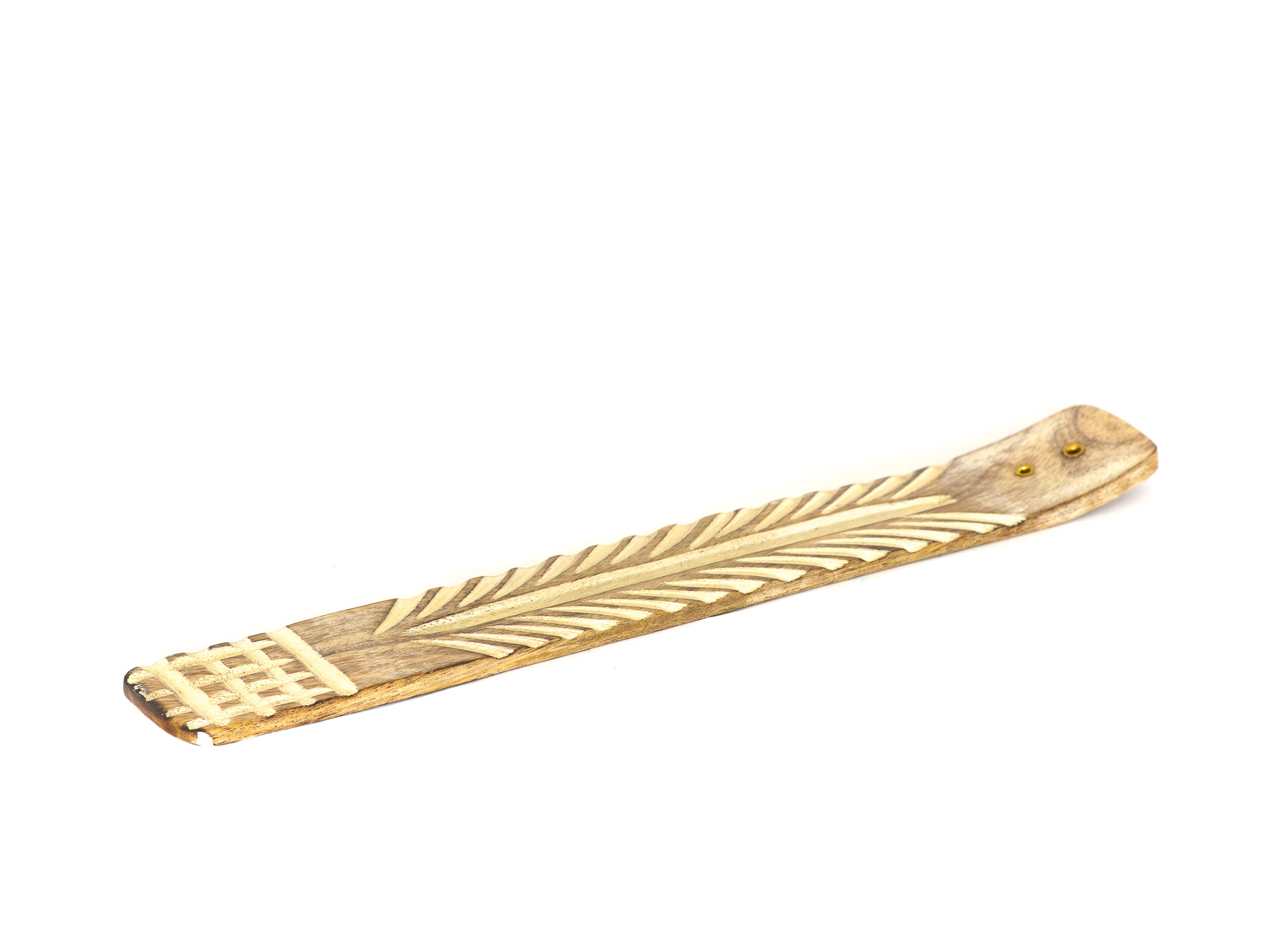 Holzhalter Ornament weiß