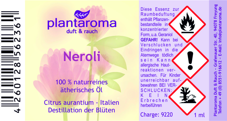 Neroli, 100 % naturreines ätherisches Öl