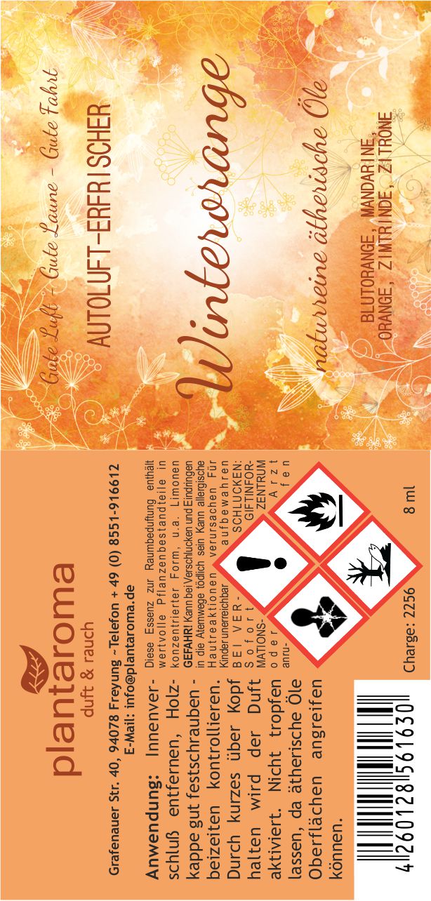 Winterorange, Autoluft - Erfrischer