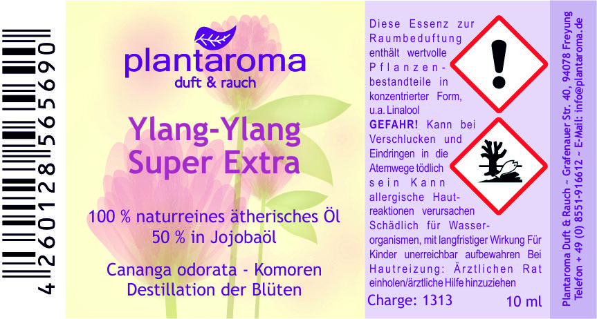 Ylang-Ylang Super Extra in 100 % naturreinem Jojobaöl