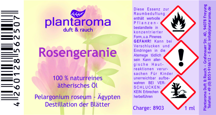 Rosengeranie, 100 % naturreines ätherisches Öl