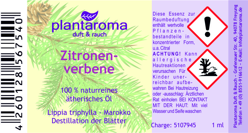 Zitronenverbene, 100 % naturreines ätherisches Öl