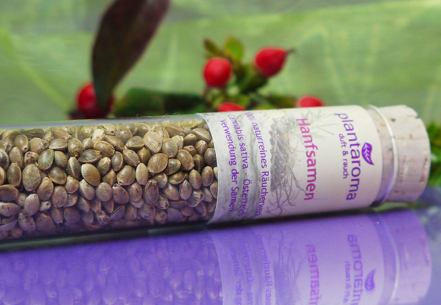 Hanfsamen, 100 % naturreines Räucherwerk