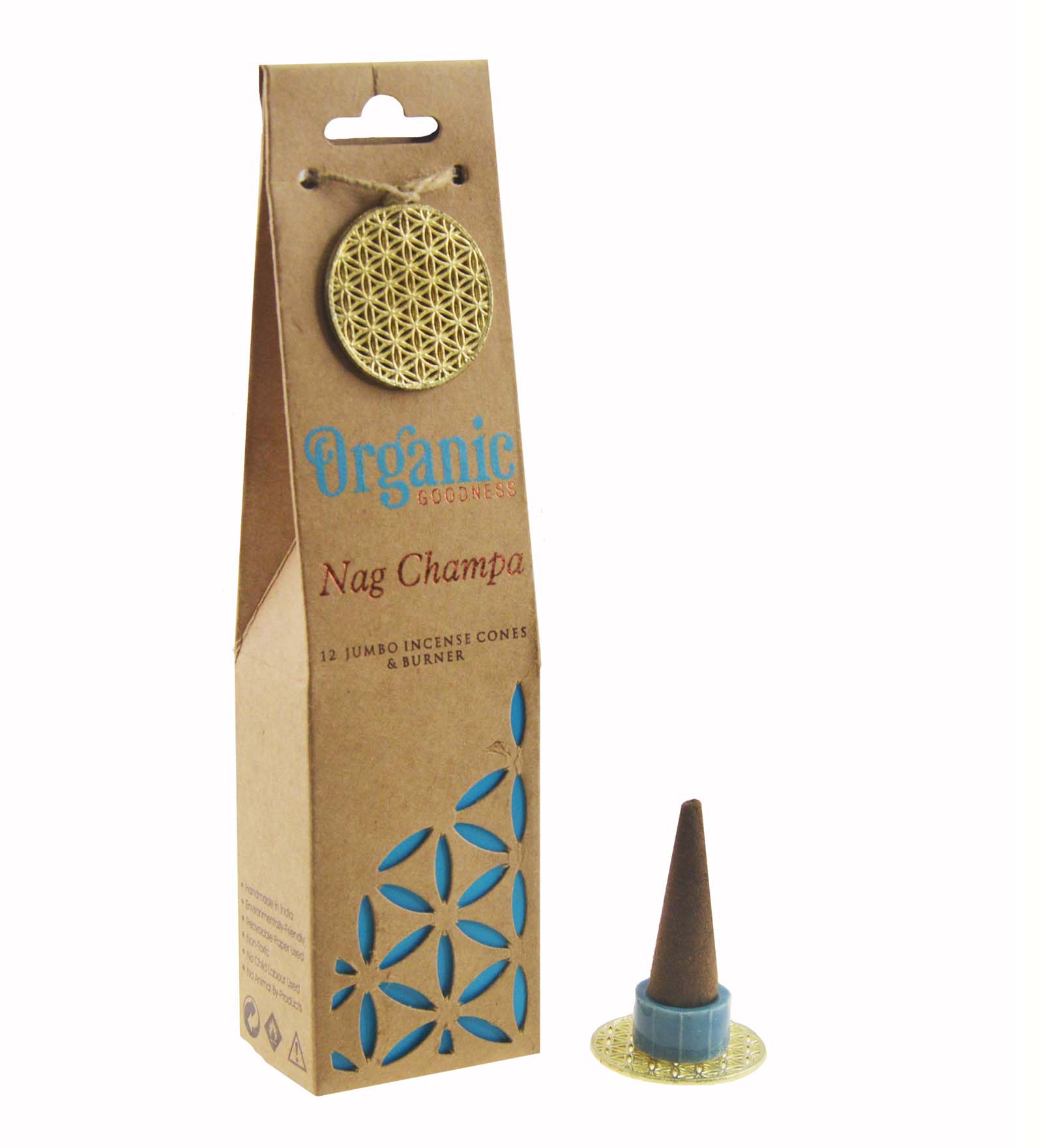 Nag Champa - Organic Goodness Räucherkegel