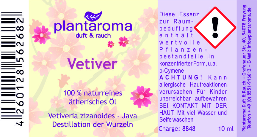 Vetiver, 100 % naturreines ätherisches Öl