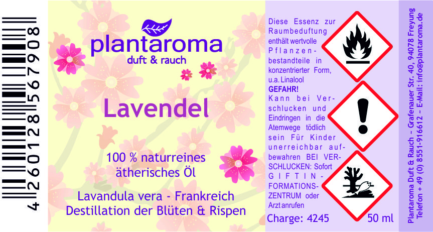 Lavendel, 100 % naturreines ätherisches Öl