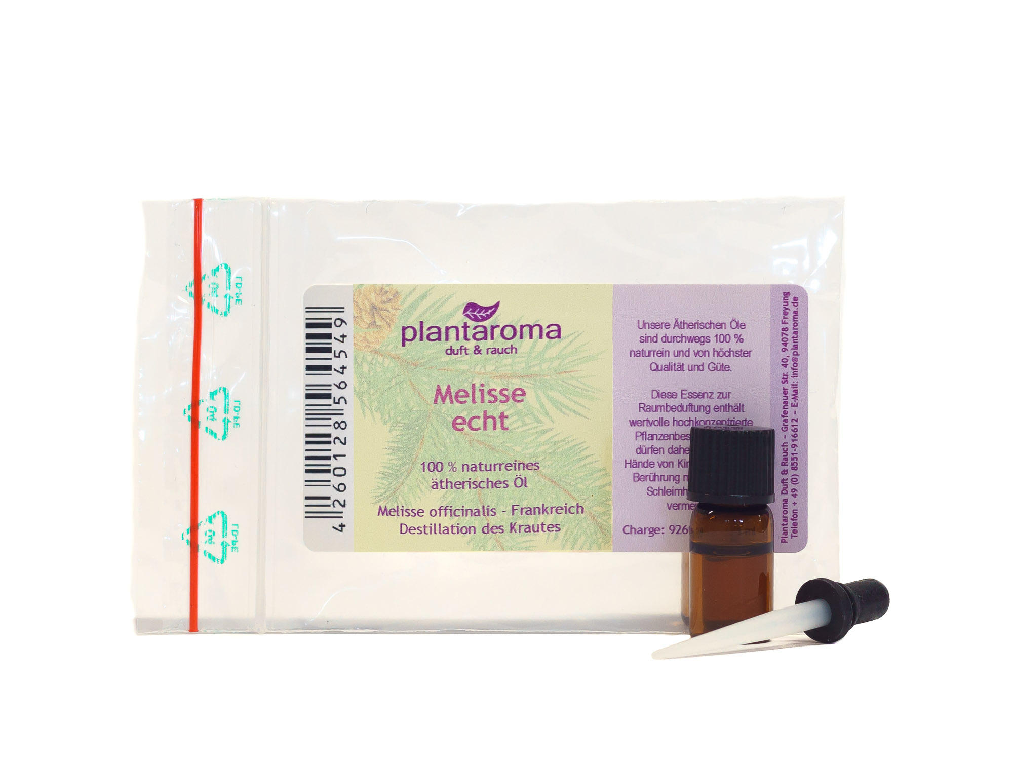Melisse echt, 100 % naturreines ätherisches Öl