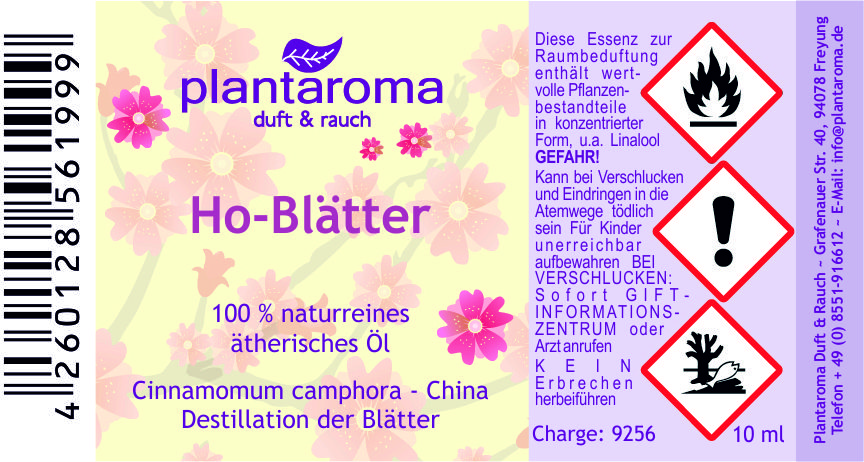 Ho-Blätter, 100 % naturreines ätherisches Öl