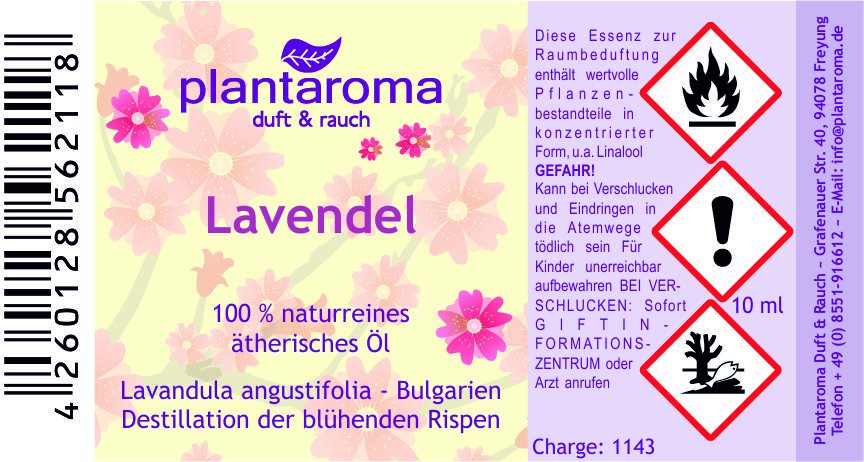Lavendel - Bulgarien, 100 % naturreines ätherisches Öl