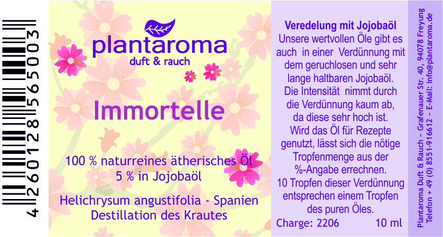 Immortelle 5 % in 100 % naturreinem Jojoba