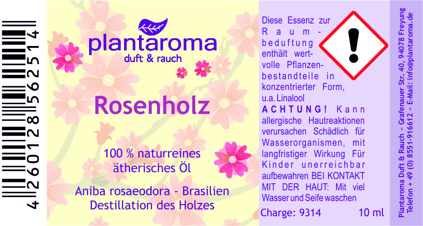 Rosenholz, 100 % naturreines ätherisches Öl
